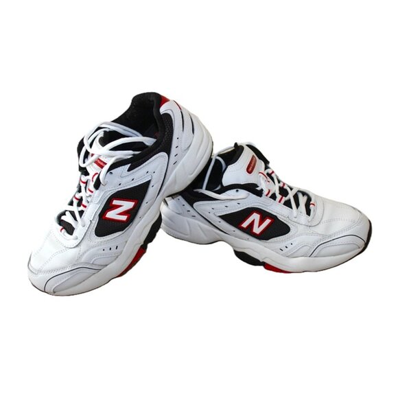 NEW BALANCE 452 Retro Chunky Streetwear Sneakers White/Black/Red - Unisex M9/W11 - Picture 2 of 11